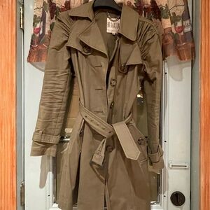 BB Dakota Women's Olive Trench Coat